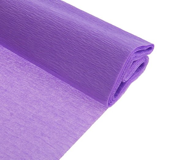 Бумага креповая "KOH-I-NOOR" 30 г/м2, 200х50 см, рулон, фиолетовый светлый 9755/28